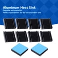thumbnail image 3 of Disipador de calor de aleta de enfriamiento de aluminio adhesivo conductor térmico de 10 piezas para transistor 40 x 9 x 40 mm, 3 of 8