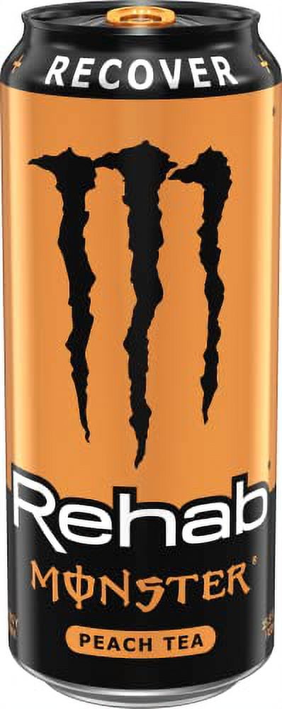 Rehab Monster Peach Tea Energy Drink 15 - 15.5 fl oz Cans