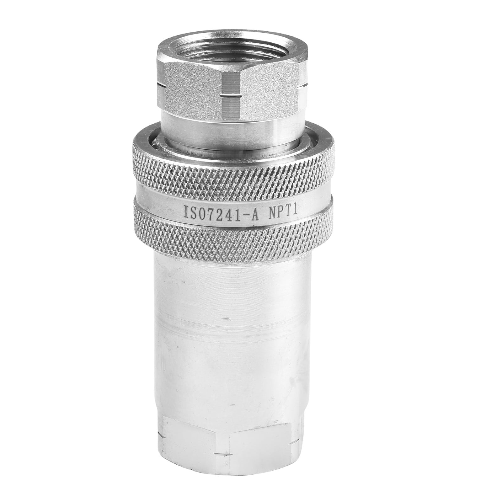 Raccord à Dégagement Rapide ISO A - Filetage NPT 3/8" - Acier Carbone - Haute Pression 40 MPa - Pour Hydraulique - 9