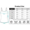 thumbnail image 2 of Women's Adjustable Straps Camisole Stetchy Scoop Neck Undershirts, 2 of 6