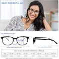 thumbnail image 2 of CLASAGA Reading Glasses for Women Men, Blue Light Blocking Ladies Computer Readers Eyewear with Spring Hinge, 2 of 7