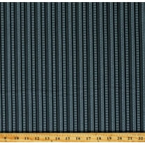 Cotton Stripes Striped Design Black Charcoal Gray Greige Goods Sheryl Johnson Cotton Fabric Print by the Yard (R310247-NIGHT)