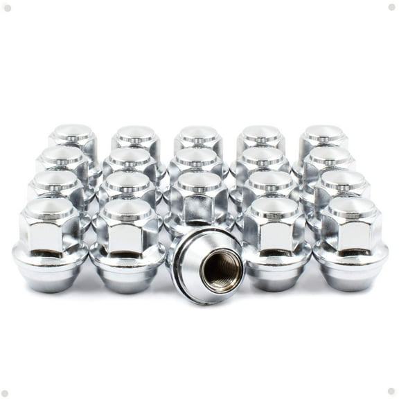 Wheel Accessories Parts 20 Pcs Chrome Lug Nuts M12x1.5 OEM Factory Style Large Acorn Seat Lug Nut Ford Escape Focus Fusion Bronco Sport