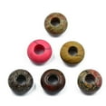 thumbnail image 4 of 6pcs Mixed Gemstone Big Hole Rondelle European Loose Beads Fit Bracelet Charms, 4 of 8