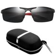 thumbnail image 2 of Men Durable Sunglasses Polarized Coating Blocks Harmful for Driving Black Leg, 2 of 8