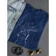thumbnail image 3 of Sculpture With Stars And Galaxy T-Shirt Women -Image by Shutterstock, Female Medium, 3 of 4
