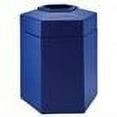 thumbnail image 2 of Commercial Zone 737204 45-Gallon Hex Waste Container - Blue, 2 of 3