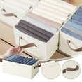 thumbnail image 1 of Big Discount,Cotton Storage Box, Wardrobe Organizer, Adjustable Lid, 12-Drawer Set, Modern Design, For Home,衣橱整理, Expandable Capacity, Laundry Room, Fabric Material | Non-Woven Fabric, Beige, 1 of 9