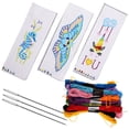 thumbnail image 1 of EeaseCA 3 Sets of Embroidery Bookmarks Embroidery Sewing Bookmarks Cross-stitch Bookmarks Kits, 1 of 8