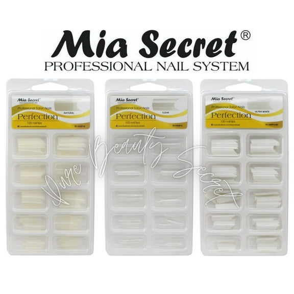 Mia Secret - Nail Tips - PERFECTION - 100 TIPS - (BLISTER) - ALL 3