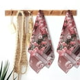 thumbnail image 6 of Nawy Modern Decorative Tea Towels for Kitchens, Bathrooms, Showers - Light Colored Buildings, Blooming with Large Roses - 2 Piece Set 27.5*16in, 6 of 6