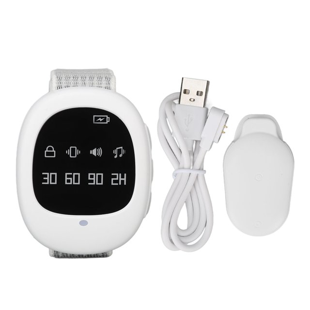 Alarma de enuresis con temporizador de vibración y ajuste musical, alarma inalámbrica para entrenamiento para ir al baño para adultos mayores y niños