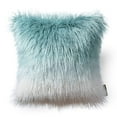 thumbnail image 4 of Phantoscope Decorative New Luxury Series Merino Style Multiple Color Blue white Fur Throw Pillow Case Cushion Cover 18inch x 18inch, 4 of 4