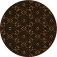 thumbnail image 1 of Ahgly Company Indoor Square Patterned Night Black Area Rugs, 3' Square, 1 of 6