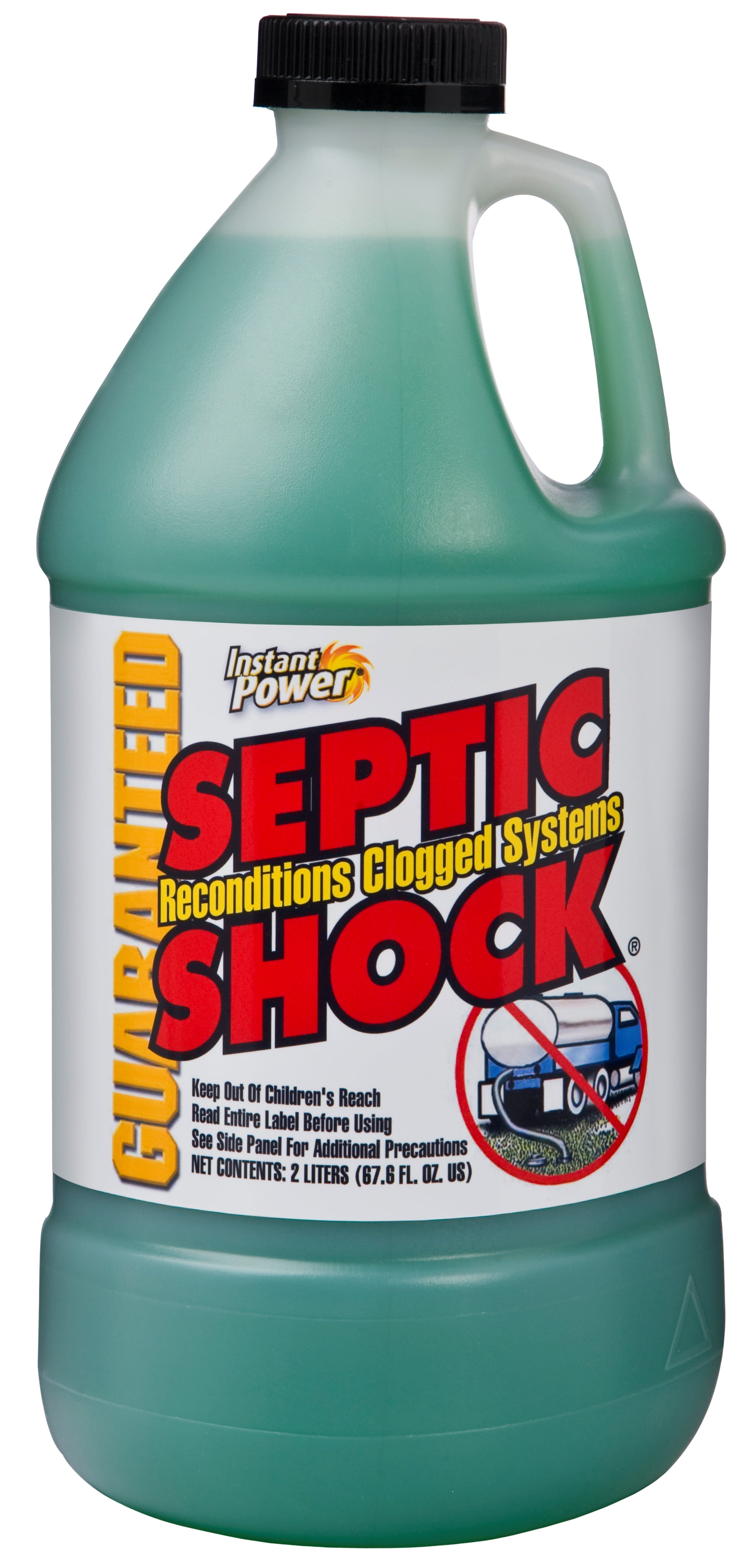 Instant Power® Septic Shock®, 67.6 FL OZ (2 Liter), For Emergency Care. Super Charged for Clogged Septic System