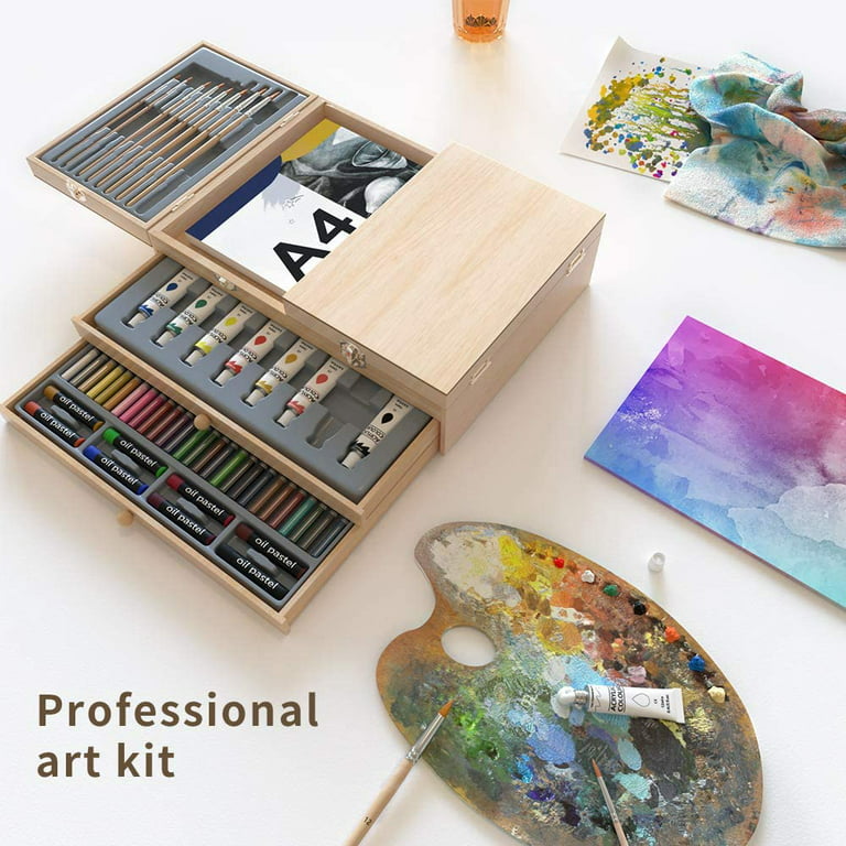 Cool Bank Professional Art Set 85 Piece with 3 x 50 Page Drawing