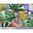thumbnail image 3 of Soimoi Green Cotton Jersey Fabric Tropical Leaves Decor Fabric Printed Yard 58 Inch Wide, 3 of 3