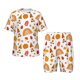 thumbnail image 1 of Balery Fall Gnomes Harvest Conjunto de Pijama Infantil de Manga Corta con Estampado – Ropa de Dormir de Algodón Suave-3X-Large, 1 of 6