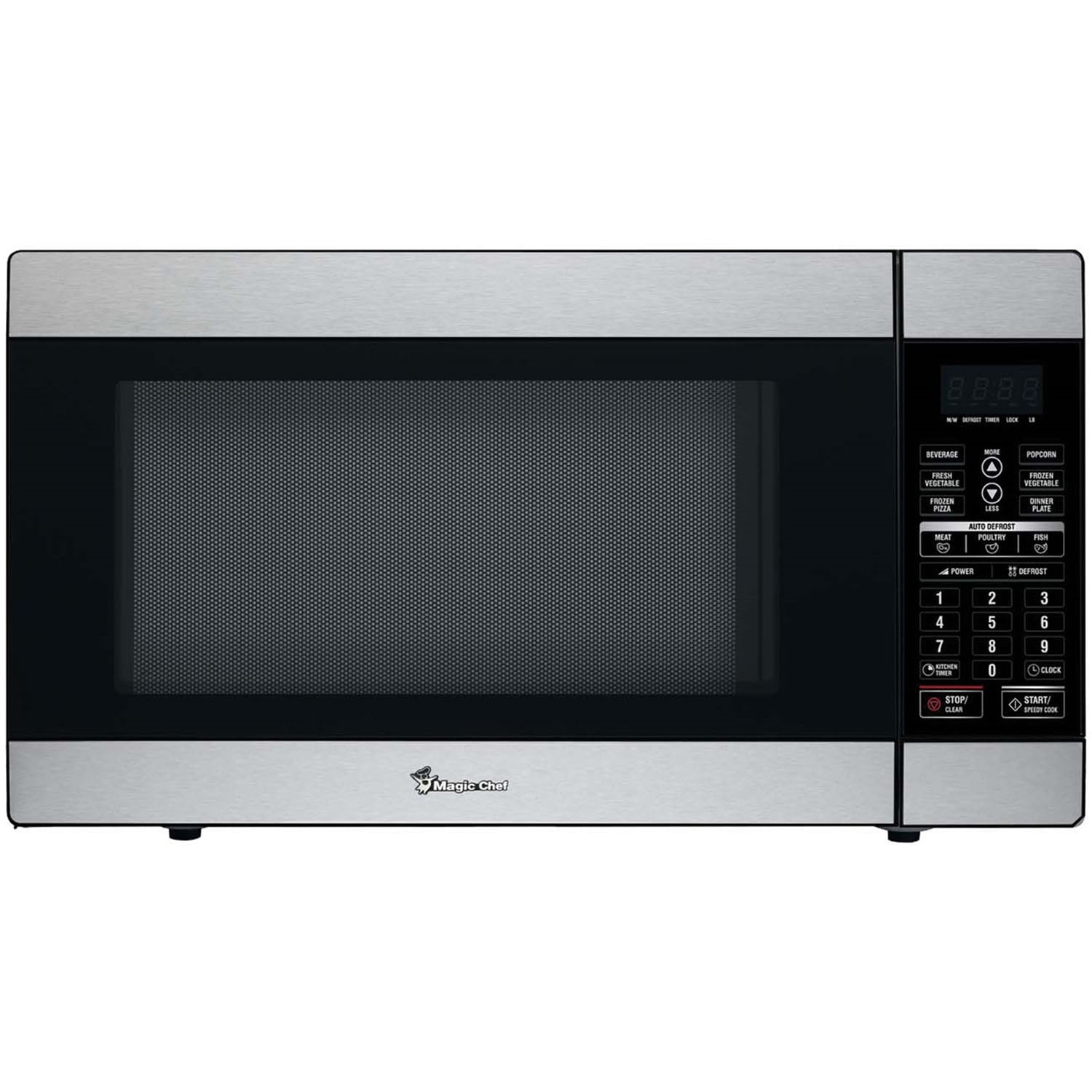 Magic Chef 1 8 Cu Ft 1100w Countertop Microwave Oven In