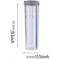 thumbnail image 5 of Fruit Infuser Water Bottle with Foldable Straw, Leakproof and Shatterproof Pink/Yellow, 5 of 5