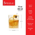 thumbnail image 4 of Spiegelau Perfect Serve Double Old Fashioned Glass Set, Set of 4 Lowball Cocktail Glasses, European-Made Lead-Free Crystal, Dishwasher Safe, Professional Quality Cocktail Glass Gift Set, 13 oz, 4 of 10
