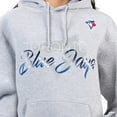 thumbnail image 3 of Women's G-III 4Her by Carl Banks Heather Gray Toronto Blue Jays Shadow Logo Graphic Pullover Hoodie, 3 of 3