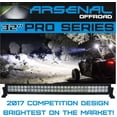 thumbnail image 6 of No.1 32" Arsenal Polaris RZR XP900 XP1000 LED Light Bar KIT 180w Flood/Spot Combo Beam CREE 3w LED's 18,000 Lumen, Polaris RZR XP900 XP1000 RZR4 XP4 2014-2018, Front mounts, Wire Harness, 6 of 11