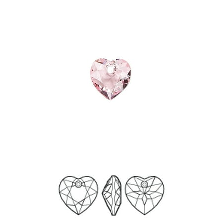 

Drop Crystal Passions light rose 8mm faceted heart cut pendant (6432). Sold per pkg of 4.