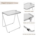 thumbnail image 3 of Luxury Modern Folding table, Indoor Clear Folding Table, lightweight folding table with Metal Frame., 3 of 5