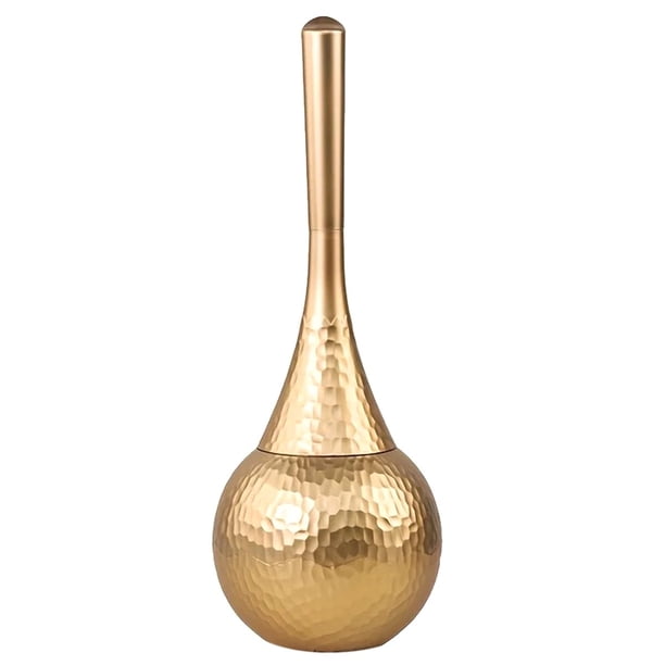 Cepillo de Limpieza Dorado de Alta Gama, Cepillo de Inodoro con Base, Cepillo Doméstico con , Apto para Baño e Inodoro.