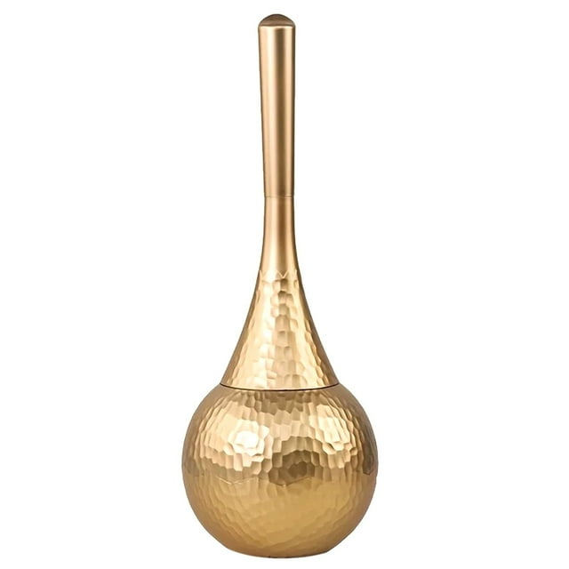 Cepillo de Limpieza Dorado de Alta Gama, Cepillo de Inodoro con Base, Cepillo Doméstico con , Apto para Baño e Inodoro.