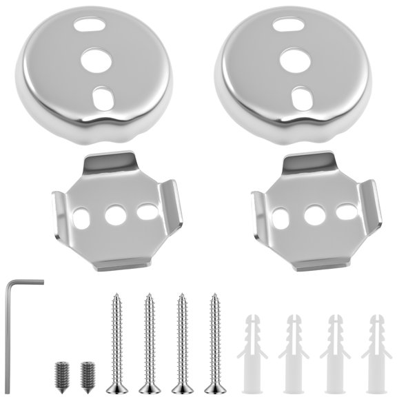 Base Spacer for Towel Rack High Strength Stainless Steel Round Square Mounting Hardware for Bathroom Towel Pole