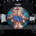thumbnail image 2 of Metal Multicolor Corals Print Spare Tire Cover Waterproof Tire Wheel Protector for Car Truck SUV Camper Trailer Rv 14"-17", 2 of 5