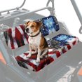 thumbnail image 2 of Binienty UTV Replacement Seat Covers Eagle American Flag UTV Seat Cover for Kawasaki Mule 4000 4010 4x4 2009-2023 2025 3020 2001-2003 Bench Seats and Backrest Cover for Mule Seat Accessories Parts, 2 of 8