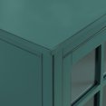 thumbnail image 4 of Manor Park Modern 52” Glass Door Dining Buffet Table, Dark Teal, 4 of 10