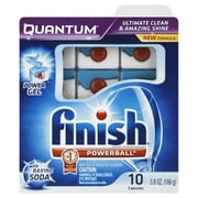 Finish Quantum Dishwasher Detergent with Baking Soda, 10 Count