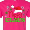 thumbnail image 4 of Inktastic Pappy Claus with Christmas Santa Hat and Snowflakes T-Shirt, 4 of 5