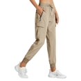 thumbnail image 1 of Pantalones de viaje Libin para mujer, acampada al aire libre, golf, pesca, escalada, safari, senderismo, pantalones cargo, ligeros, de secado rápido, resistentes al agua, tamaño caqui mediano, XXXL, 1 of 6