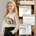 thumbnail image 6 of Xoenoiee Christmas Cat Print Girls Crop Sweatshirts Casual Tops Kids Long Sleeve Pullover Xmas Fall Winter Fashion Shirts for Teen Girl, 5-6 Years, 6 of 7