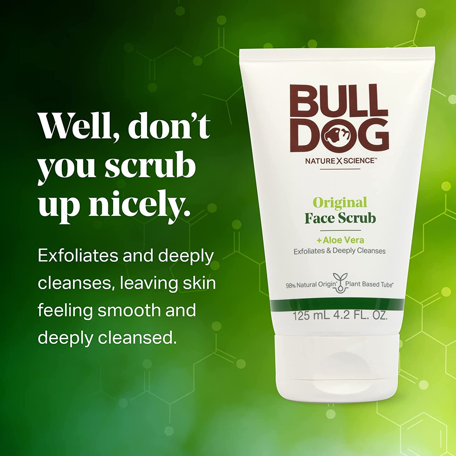 Bulldog Mens Skincare and Grooming Original Face Scrub, 4.2 Fluid Ounce - Pack of 2