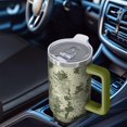 thumbnail image 6 of 40oz Tumbler with Handle and Straw, Vacuum Insulated Stainless Steel Travel Mug, Fits Car Cup Holder, Camo Print, 6 of 6