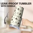 thumbnail image 5 of 20oz Chicken Lover Tumbler with Handle Top Birthday Christmas Gift for Chicken Fans Women Men Insulated Travel Mug Fits Car Cup Holders Durable Build Hot Tea Cold Soda On the Go Office Use, 5 of 6