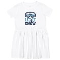 thumbnail image 3 of Inktastic Let It Snow Snowboarding Girls Toddler Dress, 3 of 5