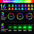 thumbnail image 2 of Pack Submersible LED Lights Battery Powered, Waterproof Multi-Color Changing Lights for Swimming Pool, Vase, Spa, Aquarium, Pond, Hot Tub, Decoration, Party, 2 of 5