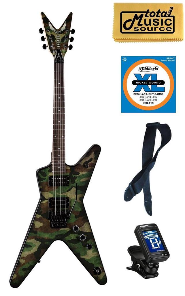 ギター DEAN ML CAMO Dean DimeBag Camo ML Electric Guitar, Floyd Rose, FREE