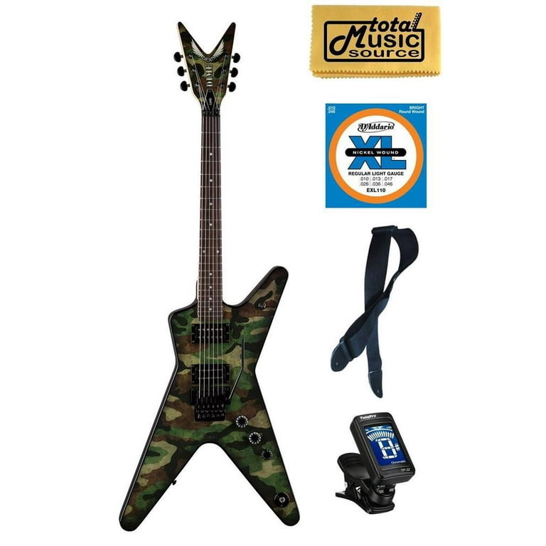 ギター DEAN ML CAMO Dean DimeBag Camo ML Electric Guitar, Floyd Rose, FREE STRINGS