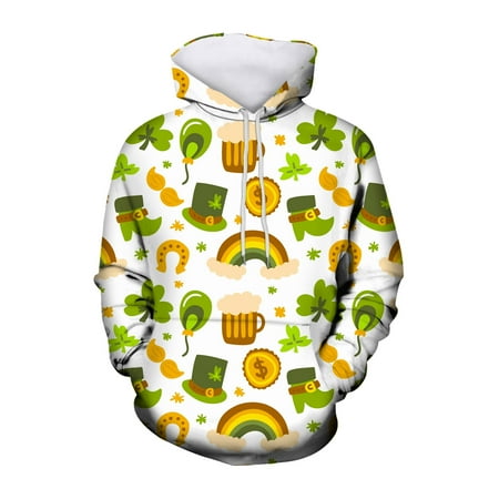 

ZMHEGW Sweatshirt Kids Autumn and Winter St. Patricks s Day Casual Fashion New Hot Full Print Long Sleeve Trend Sweatshirt Kids Boys