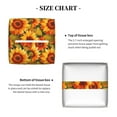 thumbnail image 6 of Tissue Box Cover, watercolor sunflowers Aesthetic cute Leather Tissue Box Holder - Tissue Case Facial Paper Organizer for Bathroom, Vanity Countertop, Tabletop, Car, Night Stands, 6 of 7