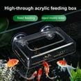 thumbnail image 4 of Clearance! Aquarium Fish Feeder Acrylic Dispenser Wide Feeding Ring Tool Floating Flake Fodder Holder Clear Sturdy Design Excellent Durability Acrylic Material, 4 of 8