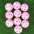 thumbnail image 3 of FELTECHELECTR Juego de 22 pelotas de plástico de tamaño oficial para practicar en canchas interiores y exteriores (rosa), 3 of 6